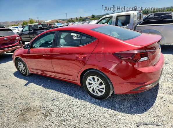 5NPD74LF2KH411183 2019 HYUNDAI ELANTRA Красный Задняя левая четверть