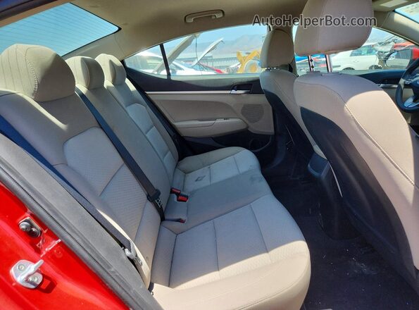 5NPD74LF2KH411183 2019 HYUNDAI ELANTRA Красный Вид задних сидений