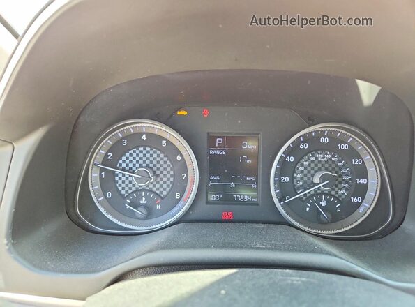 5NPD74LF2KH411183 2019 HYUNDAI ELANTRA Красный Вид щитка приборов