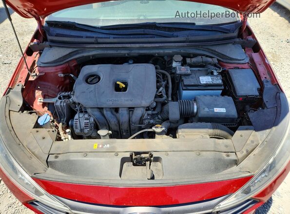 5NPD74LF2KH411183 2019 HYUNDAI ELANTRA Красный Вид задней части салона