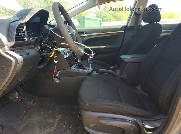 5NPD74LF2KH450789 2019 HYUNDAI ELANTRA Gray Vista interior delantera