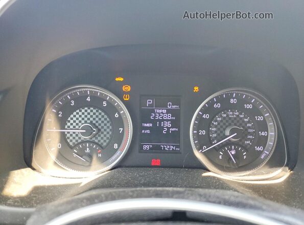 5NPD74LF2KH450789 2019 HYUNDAI ELANTRA Gray Vista del cuadro de instrumentos