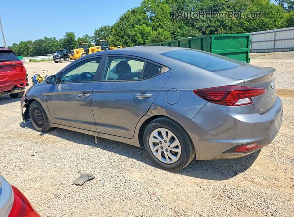 5NPD74LF2KH450789 2019 HYUNDAI ELANTRA Gray Trasero izquierdo