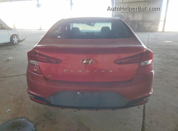 5NPD74LF2KH457922 2019 HYUNDAI ELANTRA Red Vista trasera