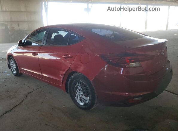 5NPD74LF2KH457922 2019 HYUNDAI ELANTRA Red Trasero izquierdo