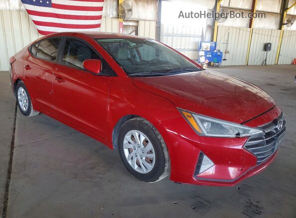 5NPD74LF2KH457922 2019 HYUNDAI ELANTRA Red Delantero derecho