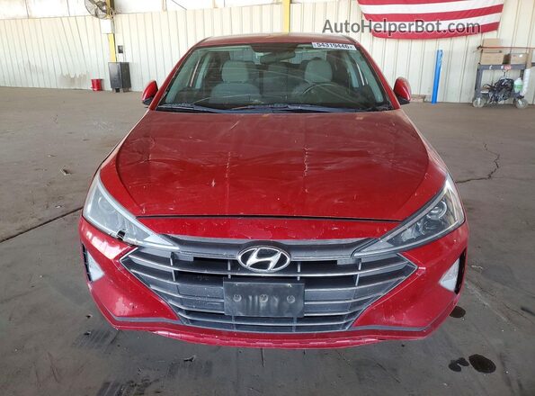 5NPD74LF2KH457922 2019 HYUNDAI ELANTRA Red Vista frontal