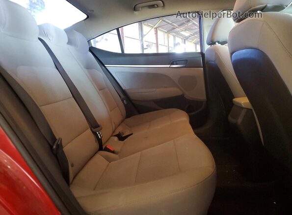 5NPD74LF2KH457922 2019 HYUNDAI ELANTRA Red Vista de los asientos traseros