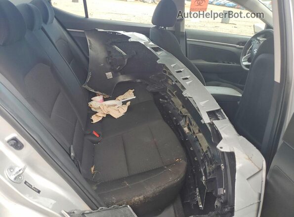 5NPD74LF2KH462022 2019 HYUNDAI ELANTRA Silver უკანა სავარძლების ხედი