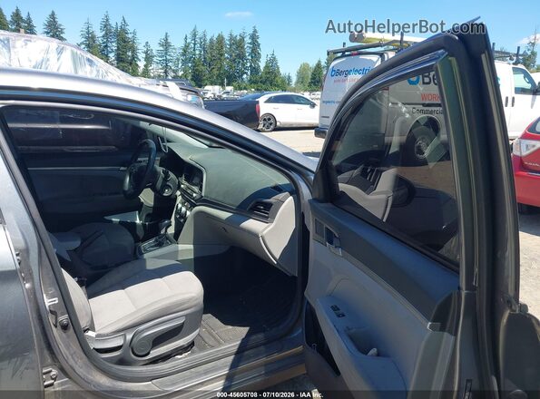 5NPD74LF2KH482545 2019 HYUNDAI ELANTRA Gray Widok wnętrza z przodu