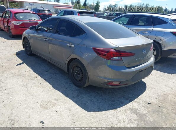 5NPD74LF2KH482545 2019 HYUNDAI ELANTRA Gray Tył lewy