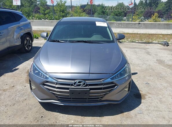 5NPD74LF2KH482545 2019 HYUNDAI ELANTRA Gray Widok zestawu wskaźników