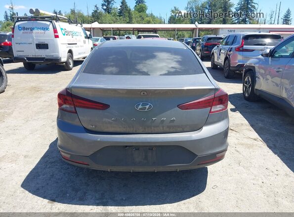 5NPD74LF2KH482545 2019 HYUNDAI ELANTRA Gray 