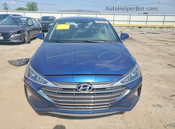 5NPD74LF2KH489995 2019 HYUNDAI ELANTRA Blue Vista frontal