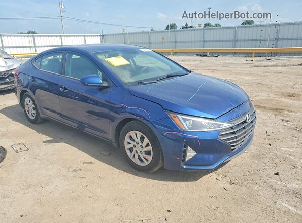 5NPD74LF2KH489995 2019 HYUNDAI ELANTRA Blue Delantero derecho