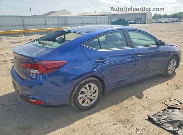 5NPD74LF2KH489995 2019 HYUNDAI ELANTRA Blue Trasero derecho