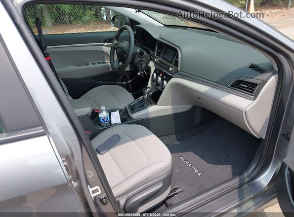 5NPD74LF2KH490662 2019 HYUNDAI ELANTRA Gray Սալոնի դիմացի տեսք