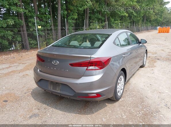 5NPD74LF2KH490662 2019 HYUNDAI ELANTRA Gray Հետևի աջ