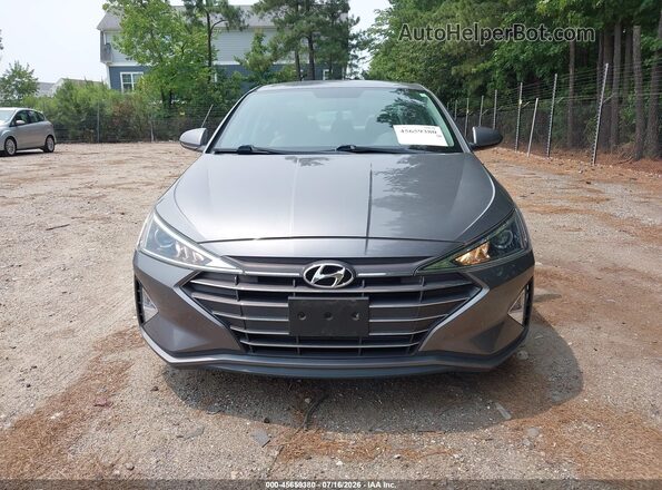 5NPD74LF2KH490662 2019 HYUNDAI ELANTRA Gray Դիմացի տեսք
