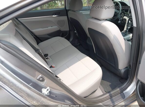 5NPD74LF2KH490662 2019 HYUNDAI ELANTRA Gray VIN կոդի պիտակի տեսք