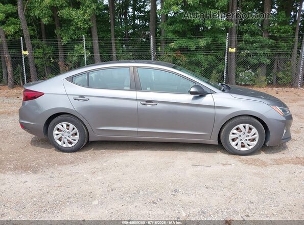 5NPD74LF2KH490662 2019 HYUNDAI ELANTRA Gray Սալոնի հետևի տեսք