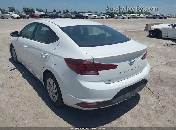 5NPD74LF2KH491102 2019 HYUNDAI ELANTRA White უკანა მარცხენა