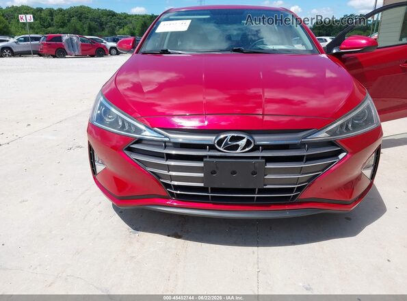 5NPD74LF2KH496817 2019 HYUNDAI ELANTRA Red Դիմացի տեսք