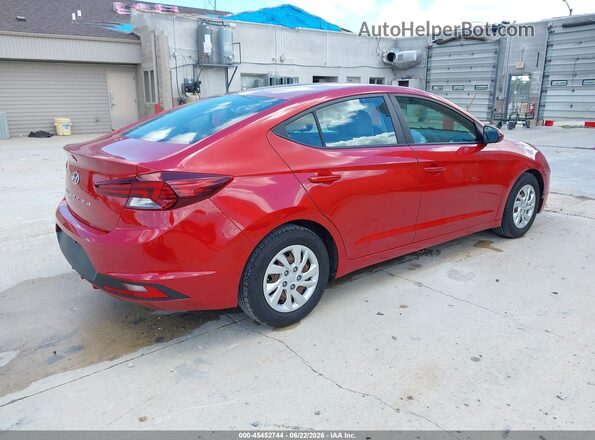 5NPD74LF2KH496817 2019 HYUNDAI ELANTRA Red Հետևի աջ