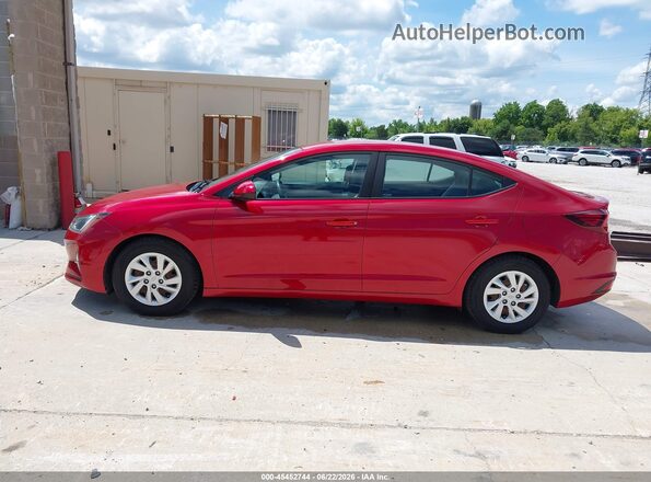5NPD74LF2KH496817 2019 HYUNDAI ELANTRA Red Սալոնի 360 աստիճան տեսք