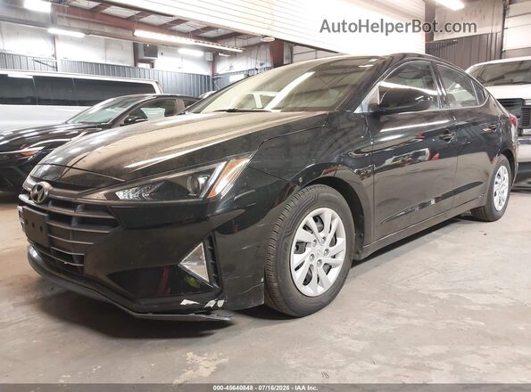 5NPD74LF2KH497112 2019 HYUNDAI ELANTRA Black Widok z przodu