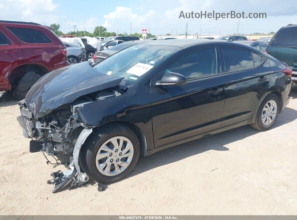 5NPD74LF2LH536542 2020 HYUNDAI ELANTRA Black Առջևի ձախ երեք քառորդ տեսարան