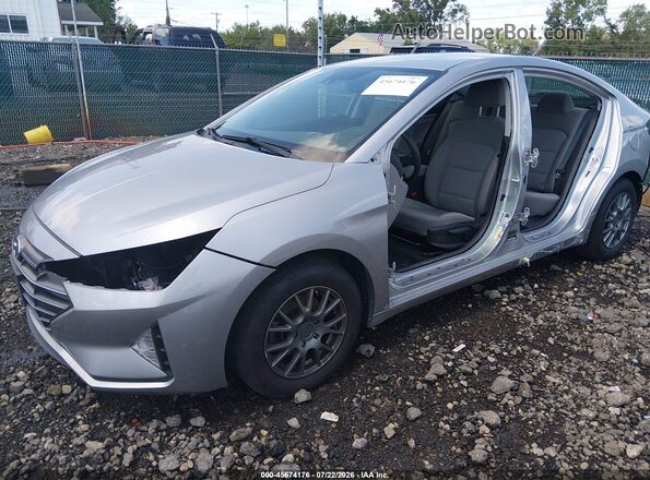 5NPD74LF2LH553471 2020 HYUNDAI ELANTRA Silver წინა მარცხენა ხედი სამი მეოთხედიდან