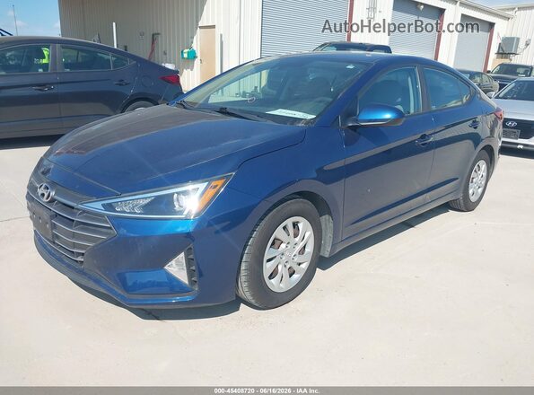 5NPD74LF2LH600644 2020 HYUNDAI ELANTRA Blue წინა მარცხენა ხედი სამი მეოთხედიდან