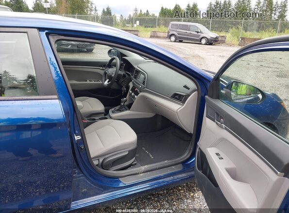 5NPD74LF2LH601325 2020 HYUNDAI ELANTRA Dark Blue Widok wnętrza z przodu