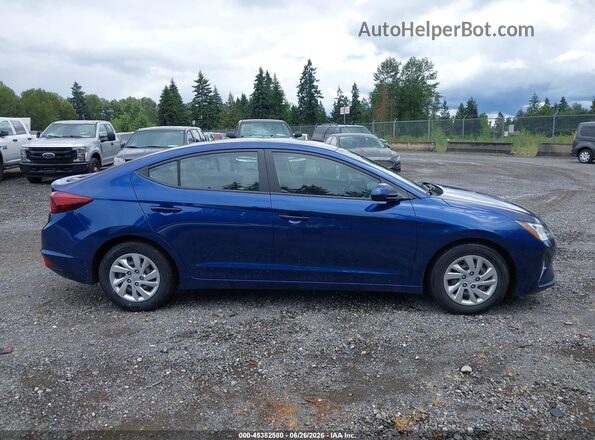 5NPD74LF2LH601325 2020 HYUNDAI ELANTRA Dark Blue Widok wnętrza z tyłu