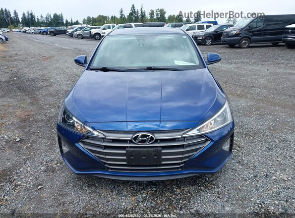 5NPD74LF2LH601325 2020 HYUNDAI ELANTRA Dark Blue Widok zestawu wskaźników