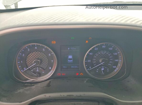 5NPD74LF2LH608341 2020 HYUNDAI ELANTRA Gray Instrument cluster view