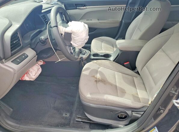 5NPD74LF2LH608341 2020 HYUNDAI ELANTRA Gray Front interior view