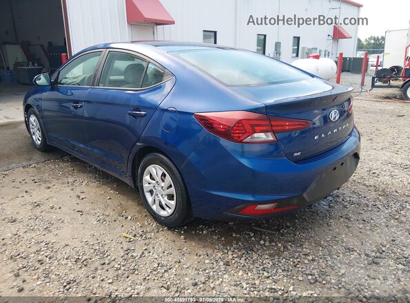 5NPD74LF2LH609974 2020 HYUNDAI ELANTRA Blue Trasero izquierdo
