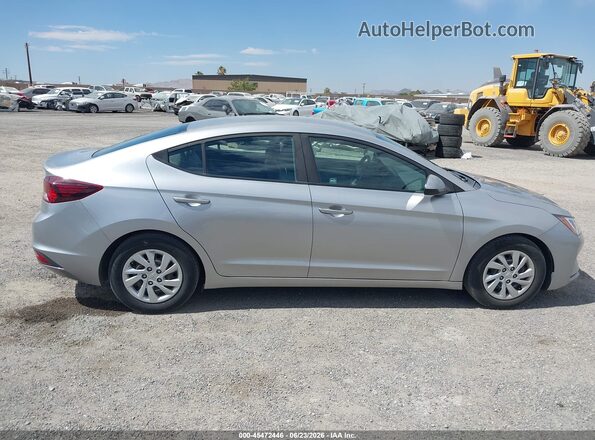 5NPD74LF2LH613622 2020 HYUNDAI ELANTRA Серебряный Вид задней части салона