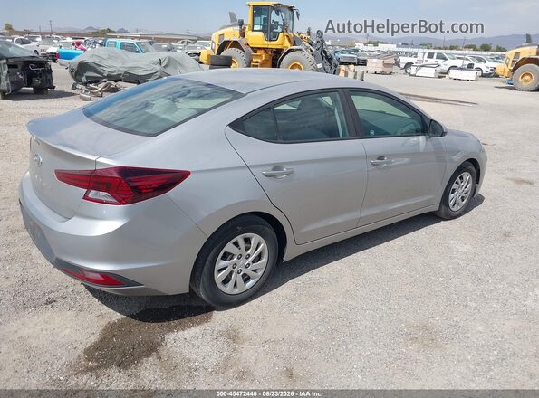 5NPD74LF2LH613622 2020 HYUNDAI ELANTRA Серебряный Задняя правая четверть