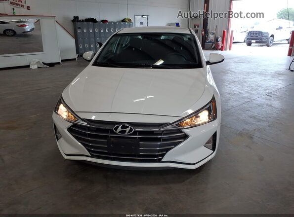 5NPD74LF2LH613782 2020 HYUNDAI ELANTRA White Widok zestawu wskaźników
