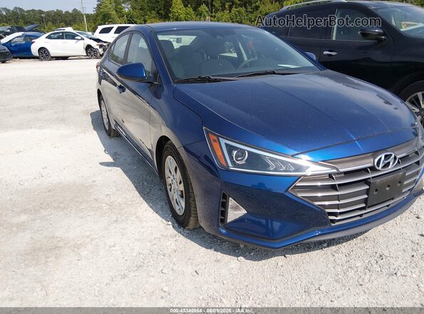 5NPD74LF2LH615872 2020 HYUNDAI ELANTRA Синий Вид щитка приборов