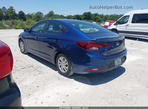 5NPD74LF2LH615872 2020 HYUNDAI ELANTRA Синий Задняя левая четверть