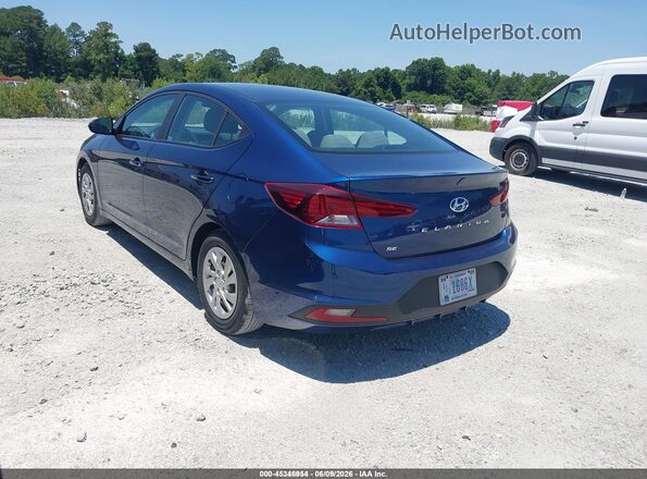 5NPD74LF2LH615872 2020 HYUNDAI ELANTRA Синий Задняя правая четверть