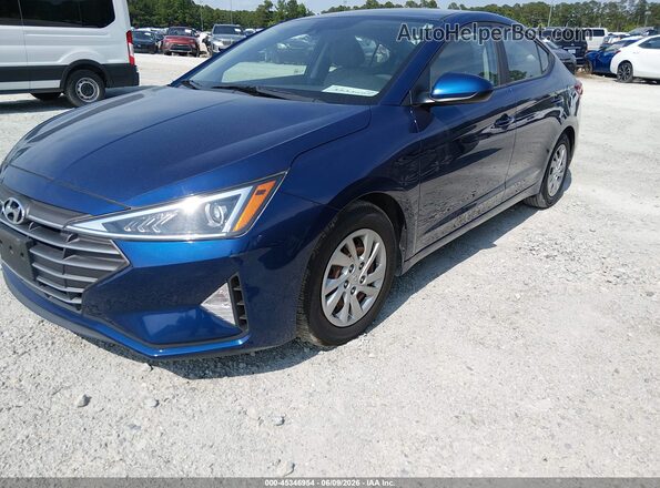 5NPD74LF2LH615872 2020 HYUNDAI ELANTRA Синий Вид задней части салона