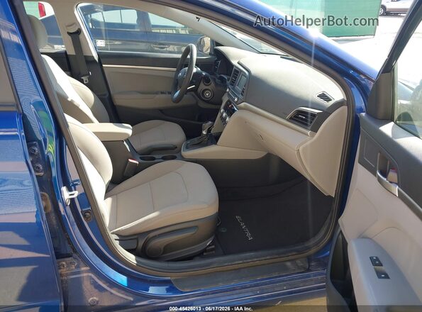 5NPD74LF2LH616228 2020 HYUNDAI ELANTRA Blue წინა სალონის ხედი