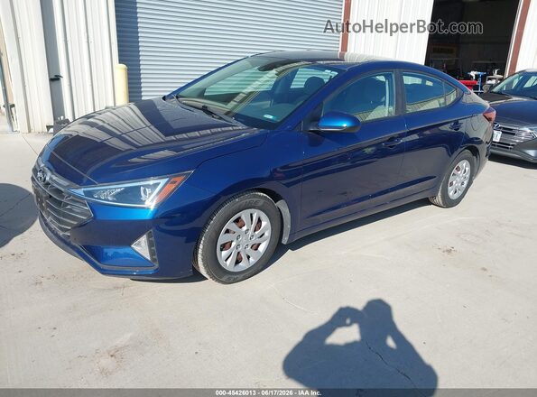 5NPD74LF2LH616228 2020 HYUNDAI ELANTRA Blue წინა მარცხენა ხედი სამი მეოთხედიდან