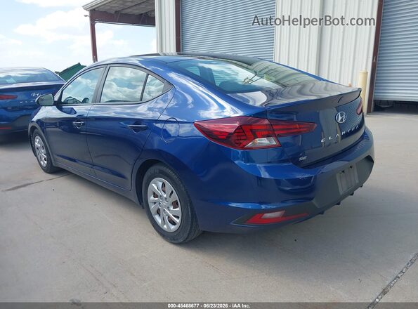 5NPD74LF2LH616262 2020 HYUNDAI ELANTRA Синий Задняя левая четверть