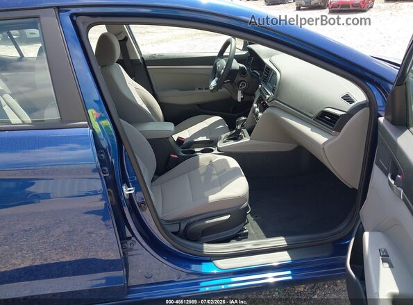 5NPD74LF2LH616312 2020 HYUNDAI ELANTRA Blue Front interior view